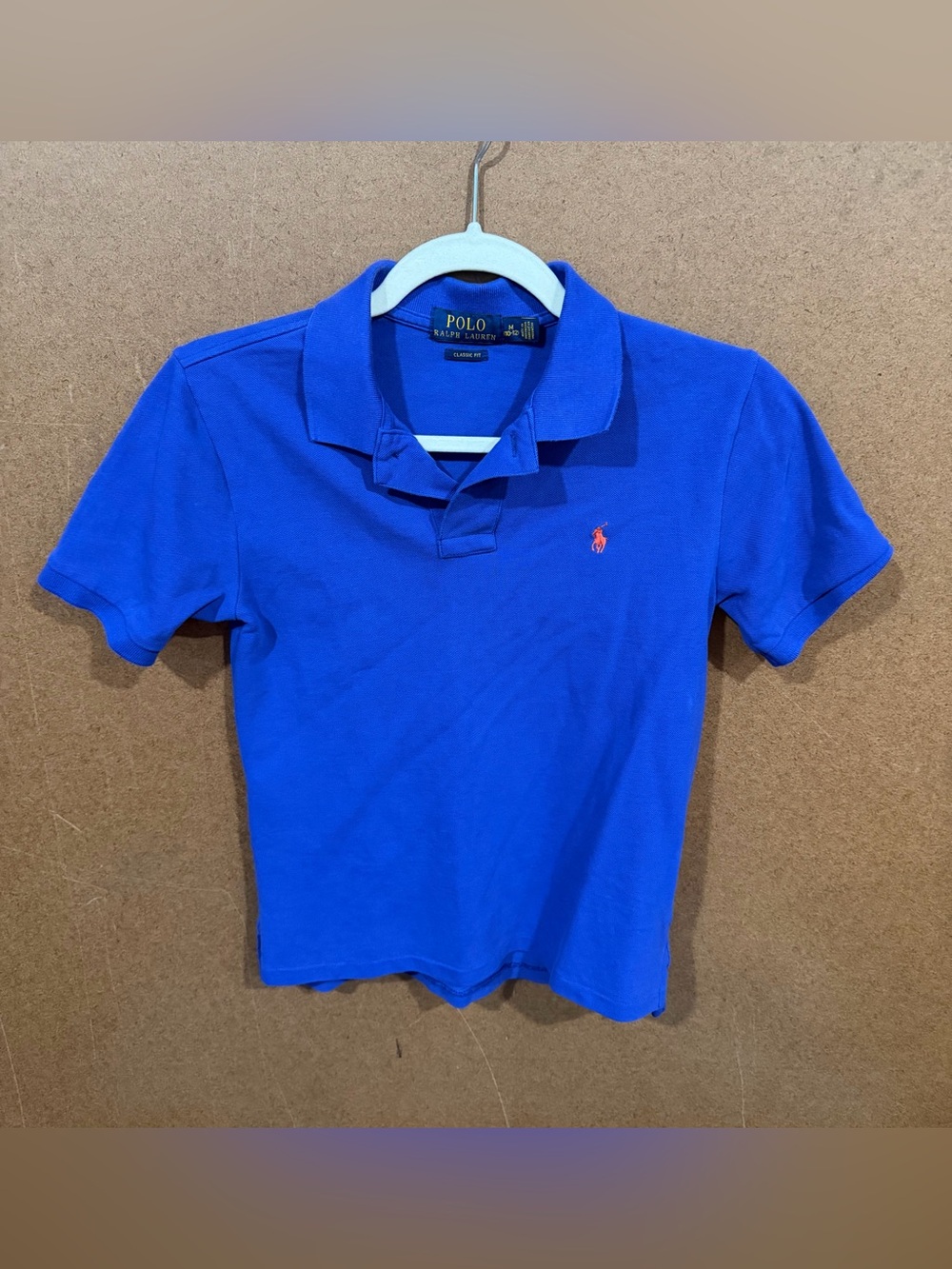 Polo by Ralph Lauren Royal Blue Kids Polo with Red Pony 10/12 M
